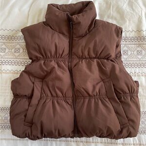 H&M Chocolate Puffer Vest